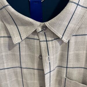 Kit and Ace | Gray Plaid Button Down Shirt (Men’s L)